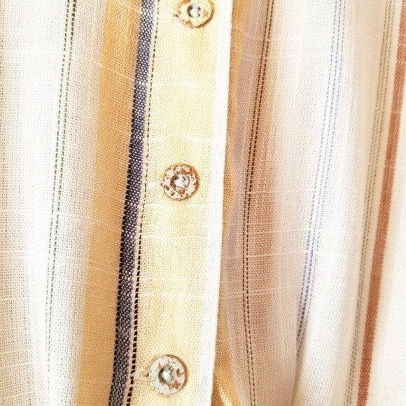 NEW RVCA Arizona Large Striped Cut-Out Sleeveless Partially Lined Dress‎ Pockets - Picture 7 of 15